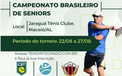 Maceió recebe o Campeonato Brasileiro de Seniors em agosto