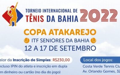 Inscrições para o ITF MT200 de Salvador se encerram na próxima segunda
