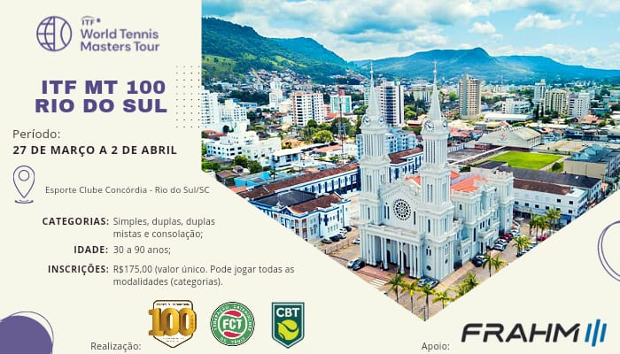 Inscrições abertas para o ITF MT100 de Rio do Sul