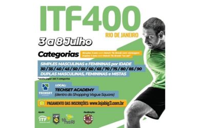 Última semana de inscrição para o ITF MT400 do Rio de Janeiro