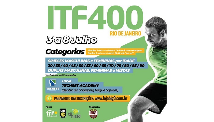 Última semana de inscrição para o ITF MT400 do Rio de Janeiro